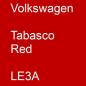 Preview: Volkswagen, Tabasco Red, LE3A.